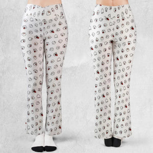 Super Mario Boo Pattern Flare Leggings