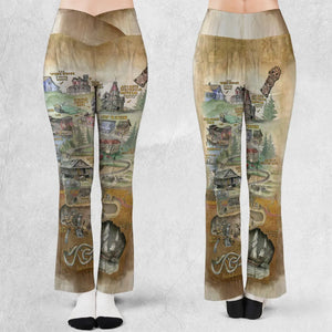 The Goonies Adventure Map Flare Leggings