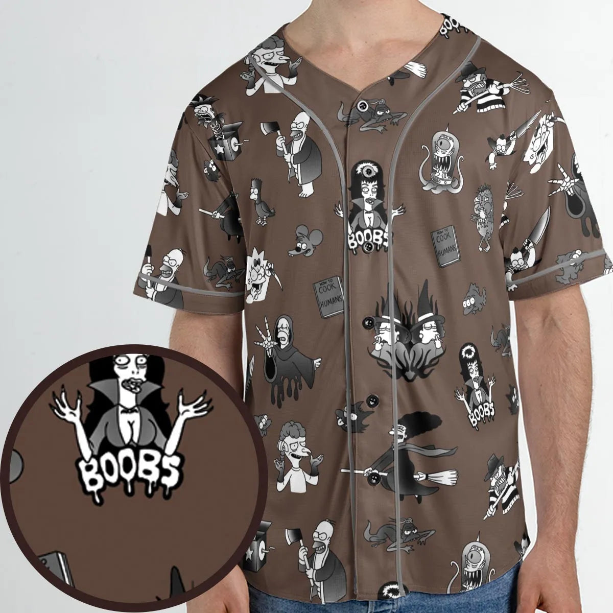 Treehouse of Horror The Simpsons Unisex Baseball Jersey