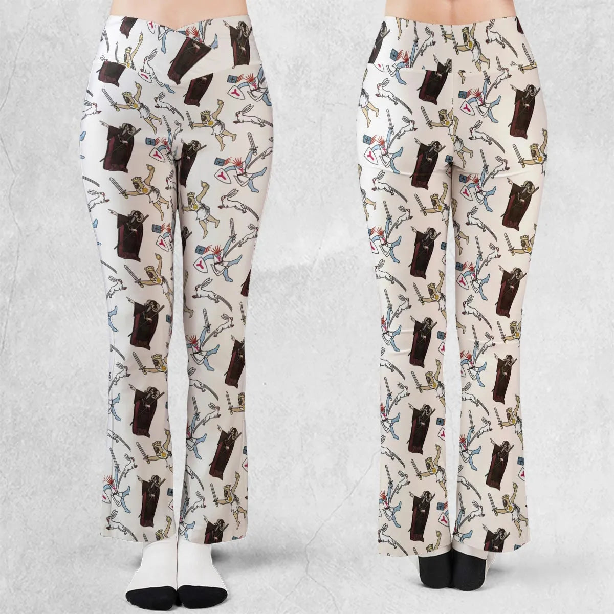 The Killer Rabbit Monty Python Flare Leggings