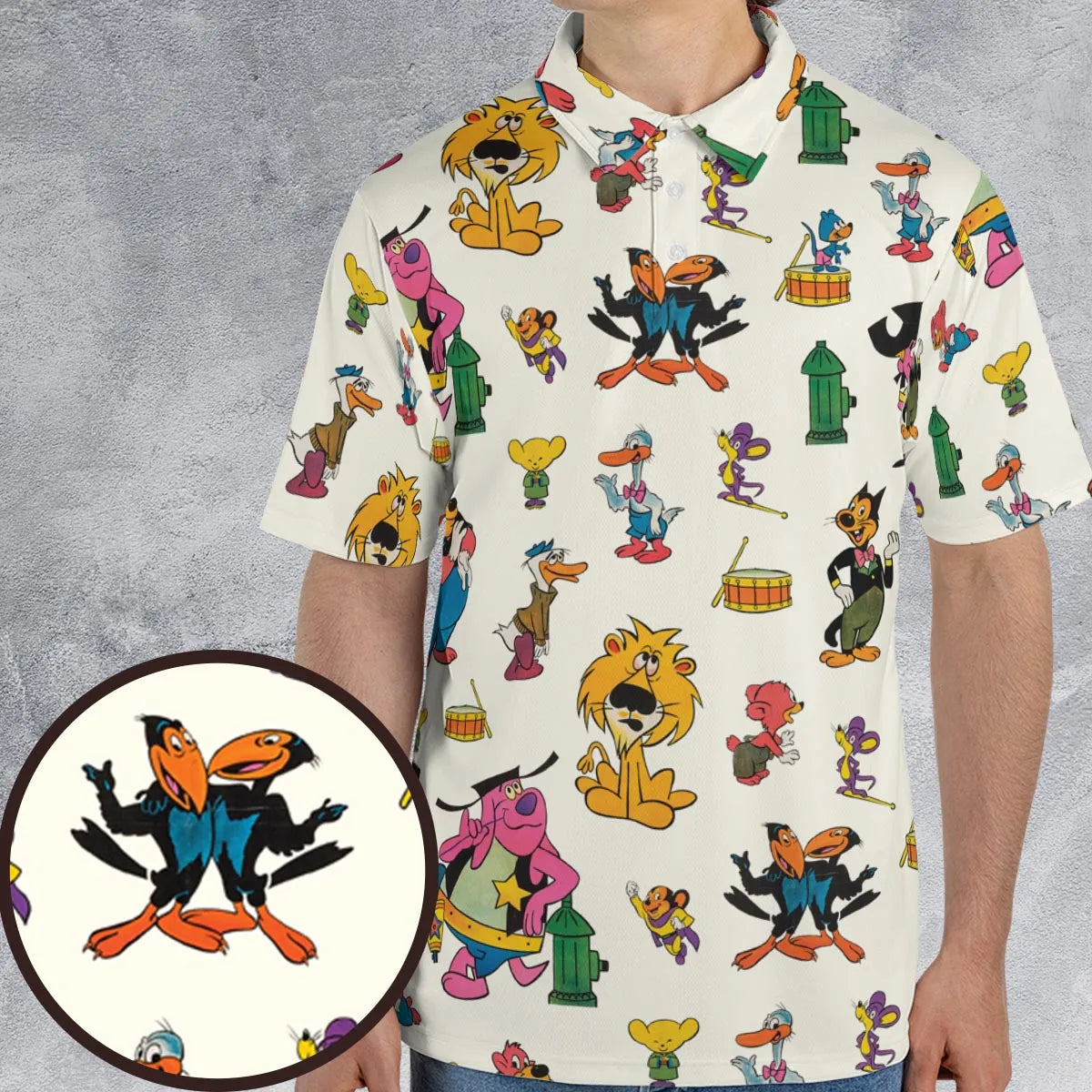 Terrytoons Characters AOP Men/Women Polo Shirt