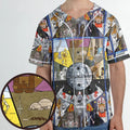 Stained Glass Star Wars Unisex Baseball Jersey