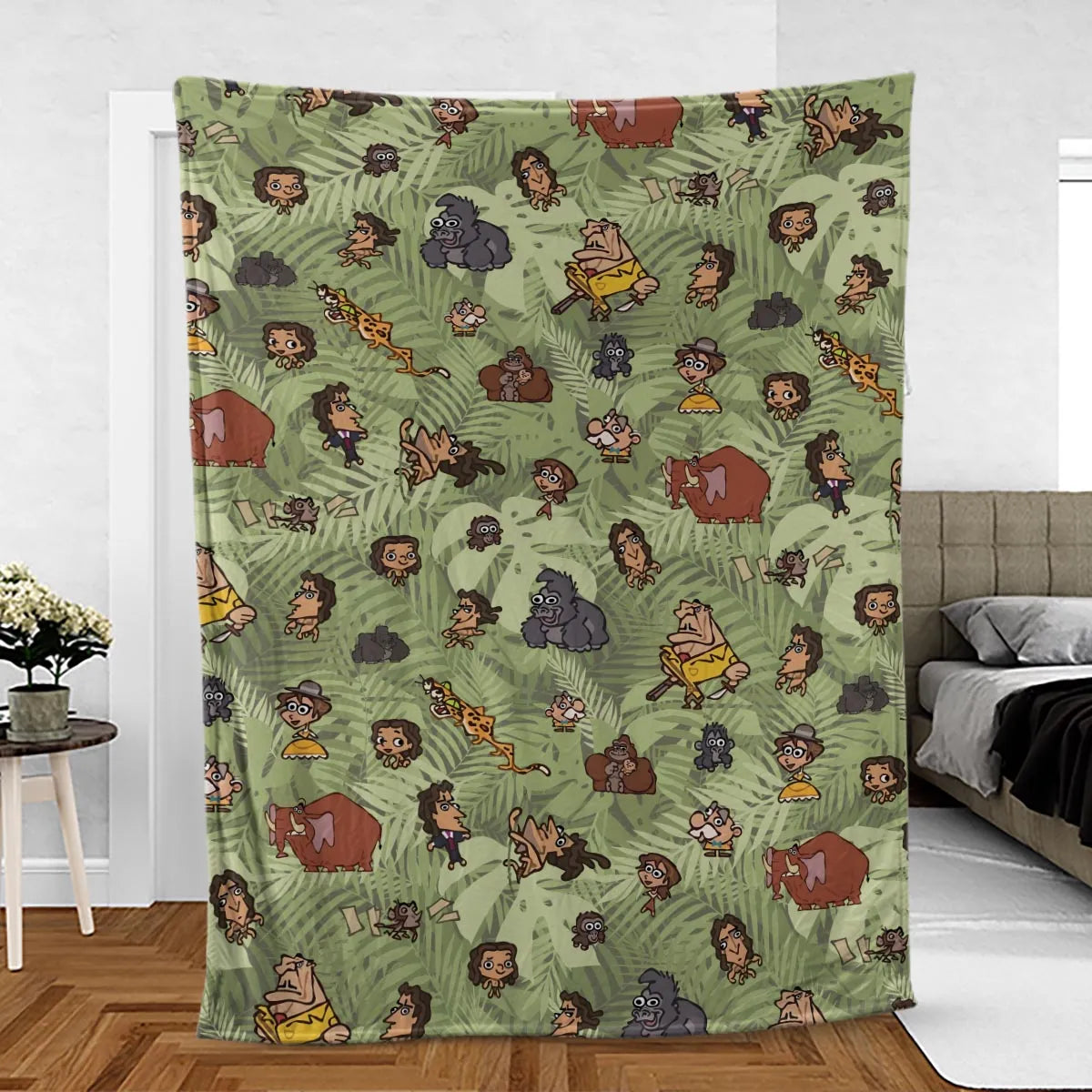 Tarzan Characters Fleece Blanket