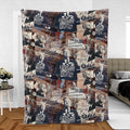 Alfred Hitchcock Aesthetic Fleece Blanket