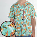 Bearded Dragon Pattern Unisex Baseball Jersey