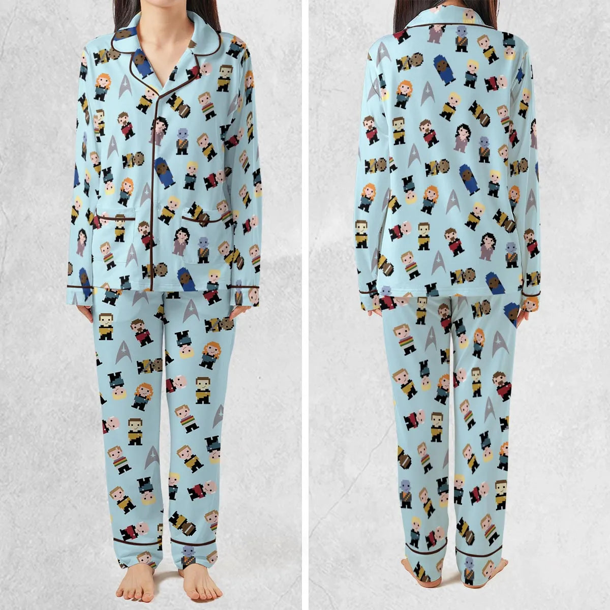 Star Pixel Star Trek Pajamas Set