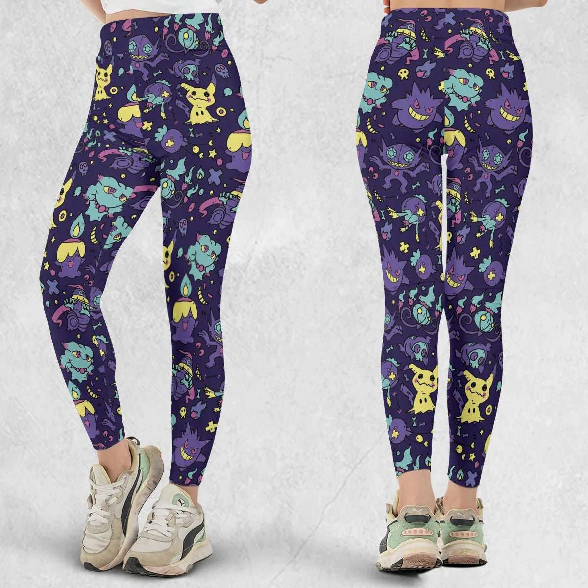 Gengar Ghost Pokemon Pattern Legging