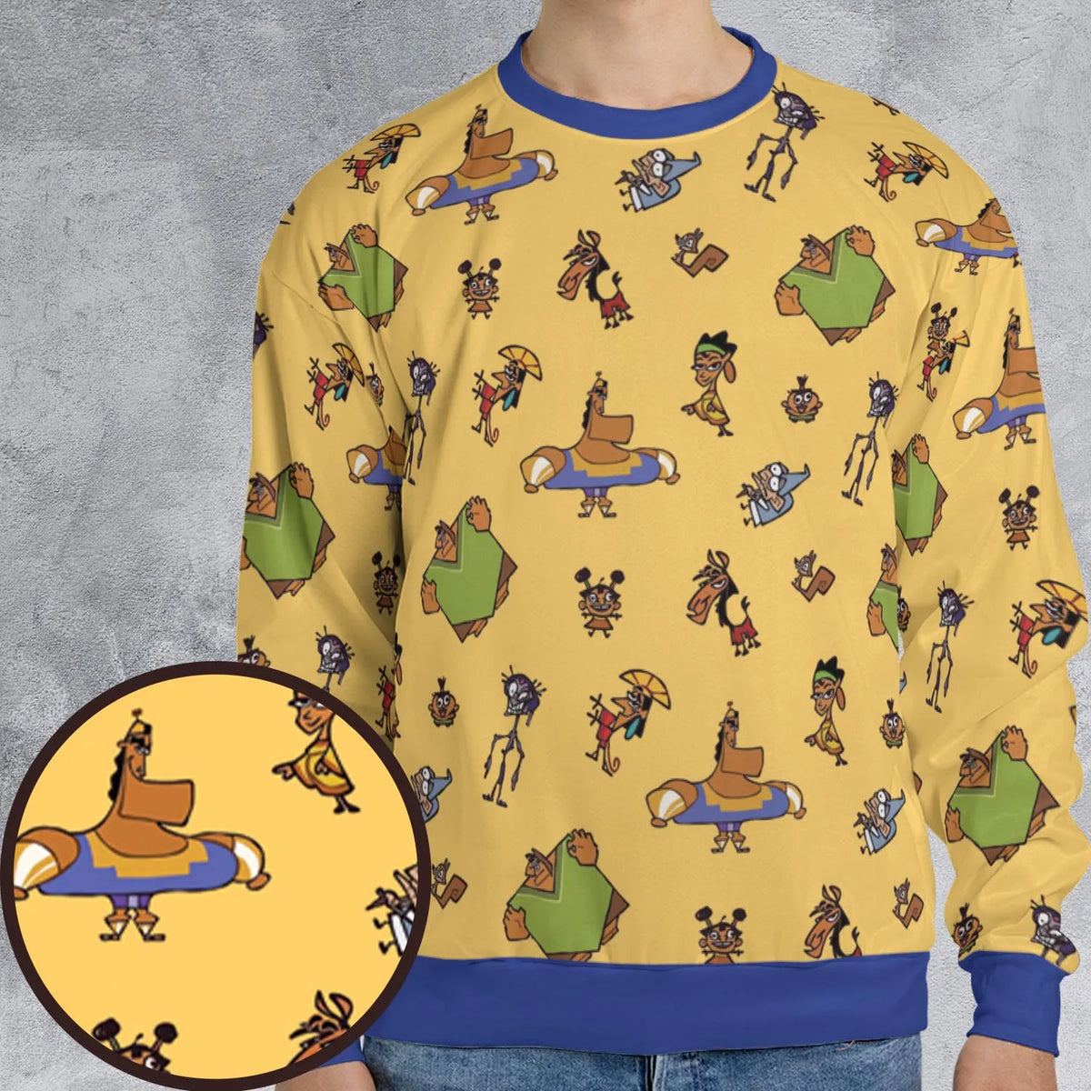 Groovy Threads The Emperor's New Groove All-over Print Sweatshirt