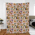Garfield And Odie Christmas Sleigh Fleece Blanket