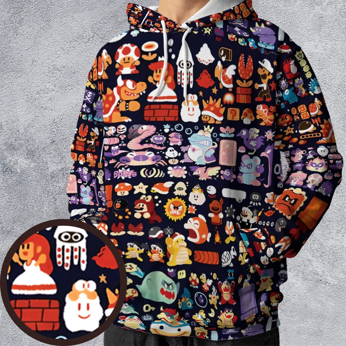 Mario Colors Super Mario All-over Print Hoodie