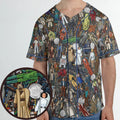 Star Wars Characters Figures Unisex Baseball Jersey