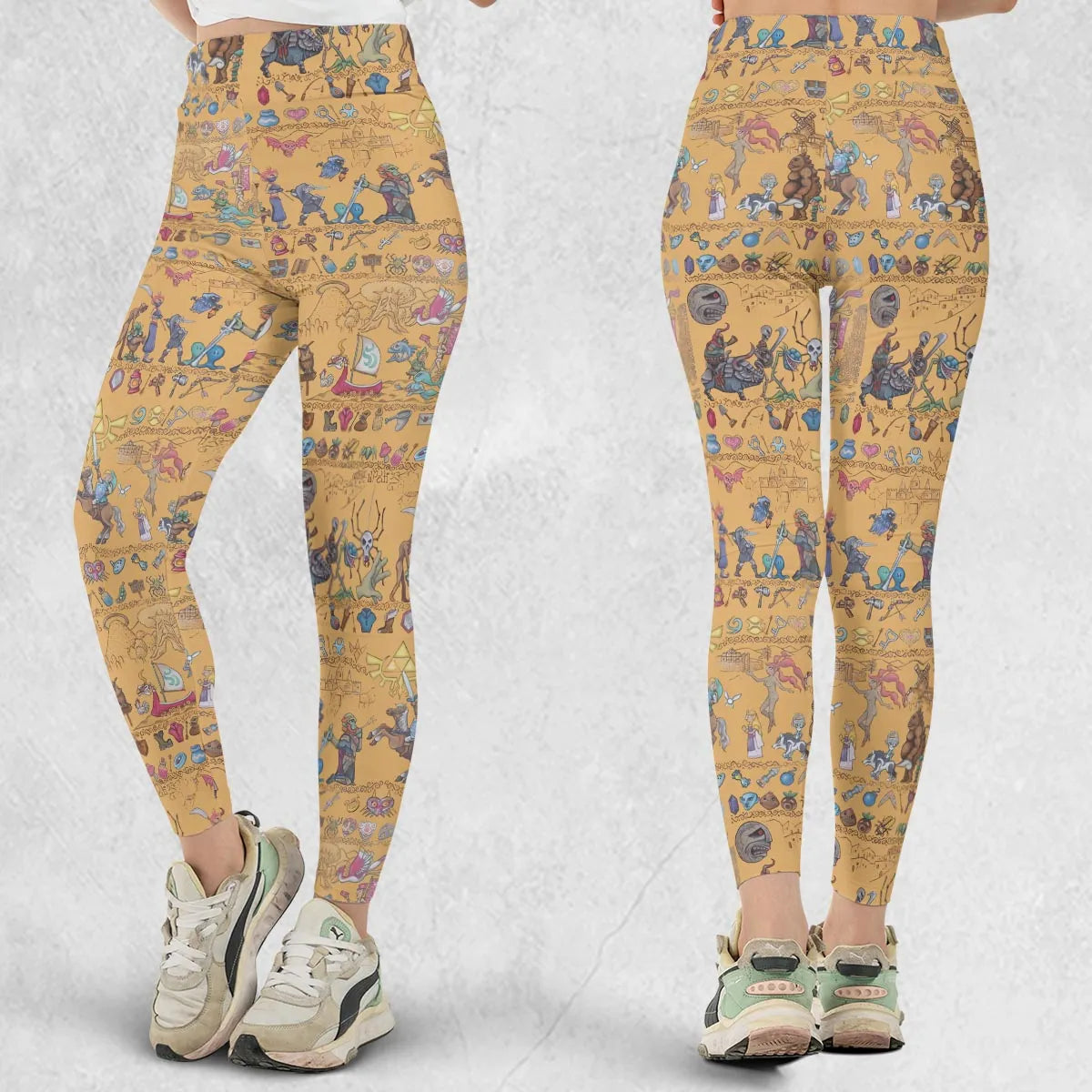 Link's Journey Tapestry The Legend Of Zelda Legging