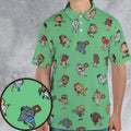 Baseball Mascot Pattern AOP Men/Women Polo Shirt