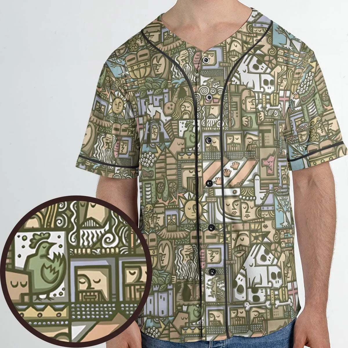 The Whole Grail Monty Python Unisex Baseball Jersey