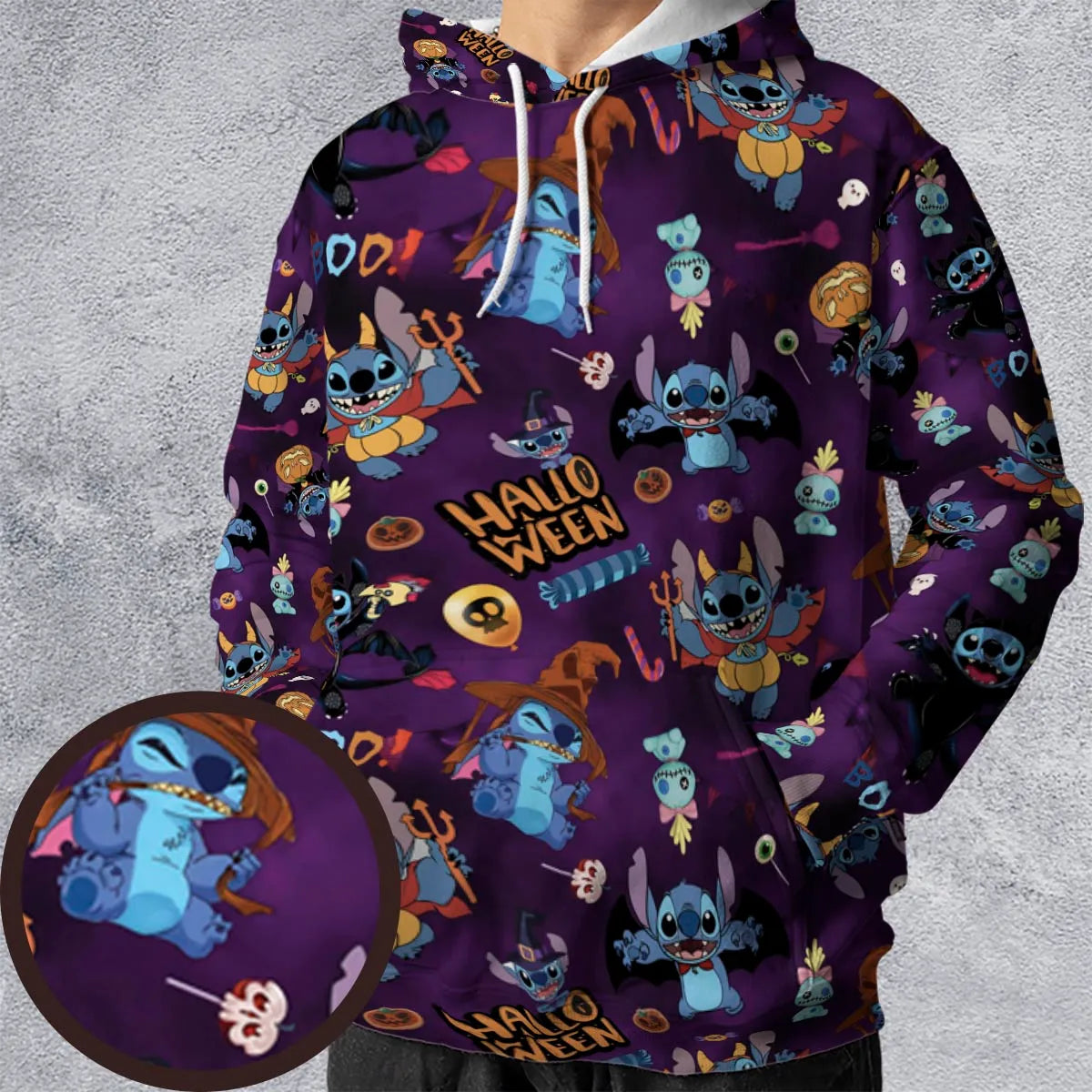 Spooky Stitch All-over Print Hoodie