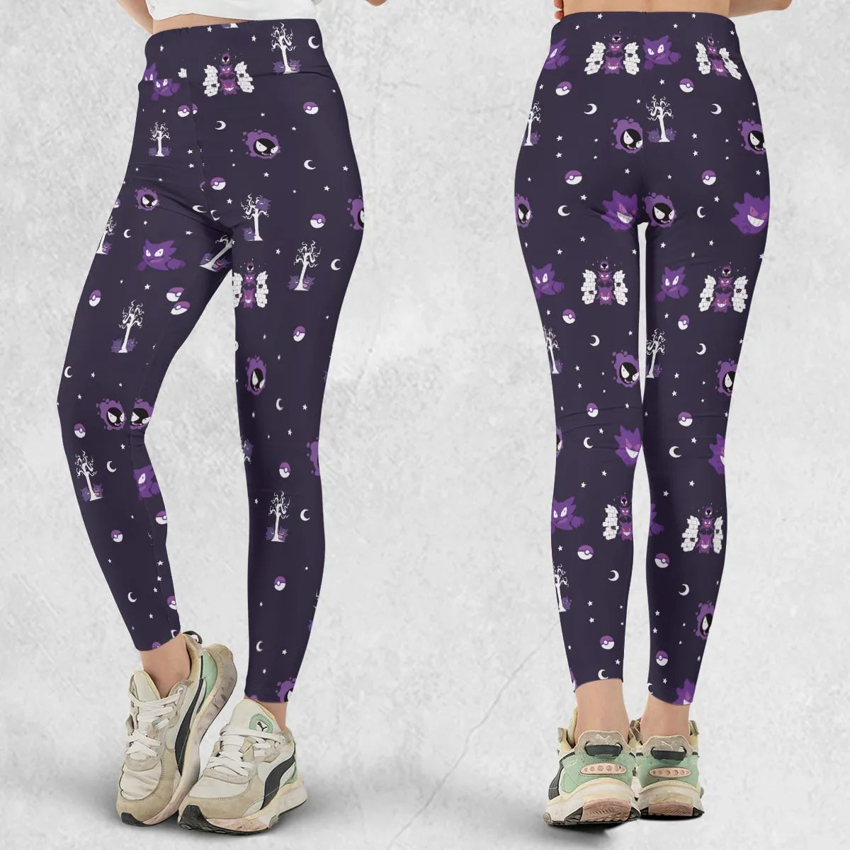 Gengar Pokemon Pattern Legging