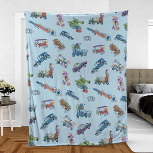 W is for Wacky Races Fleece Blanket