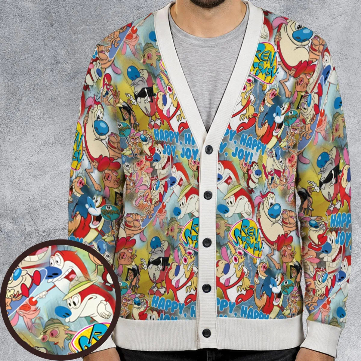 The Ren and Stimpy Show Cardigan