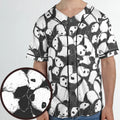 Lazy Day Panda Pattern Unisex Baseball Jersey