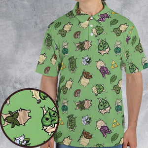 Korok Style The Legend of Zelda AOP Men/Women Polo Shirt