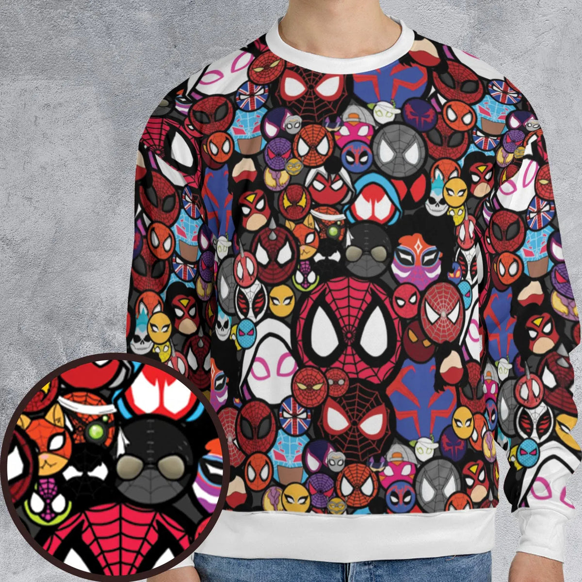 Spide-Mania Spider-Verse All-over Print Sweatshirt
