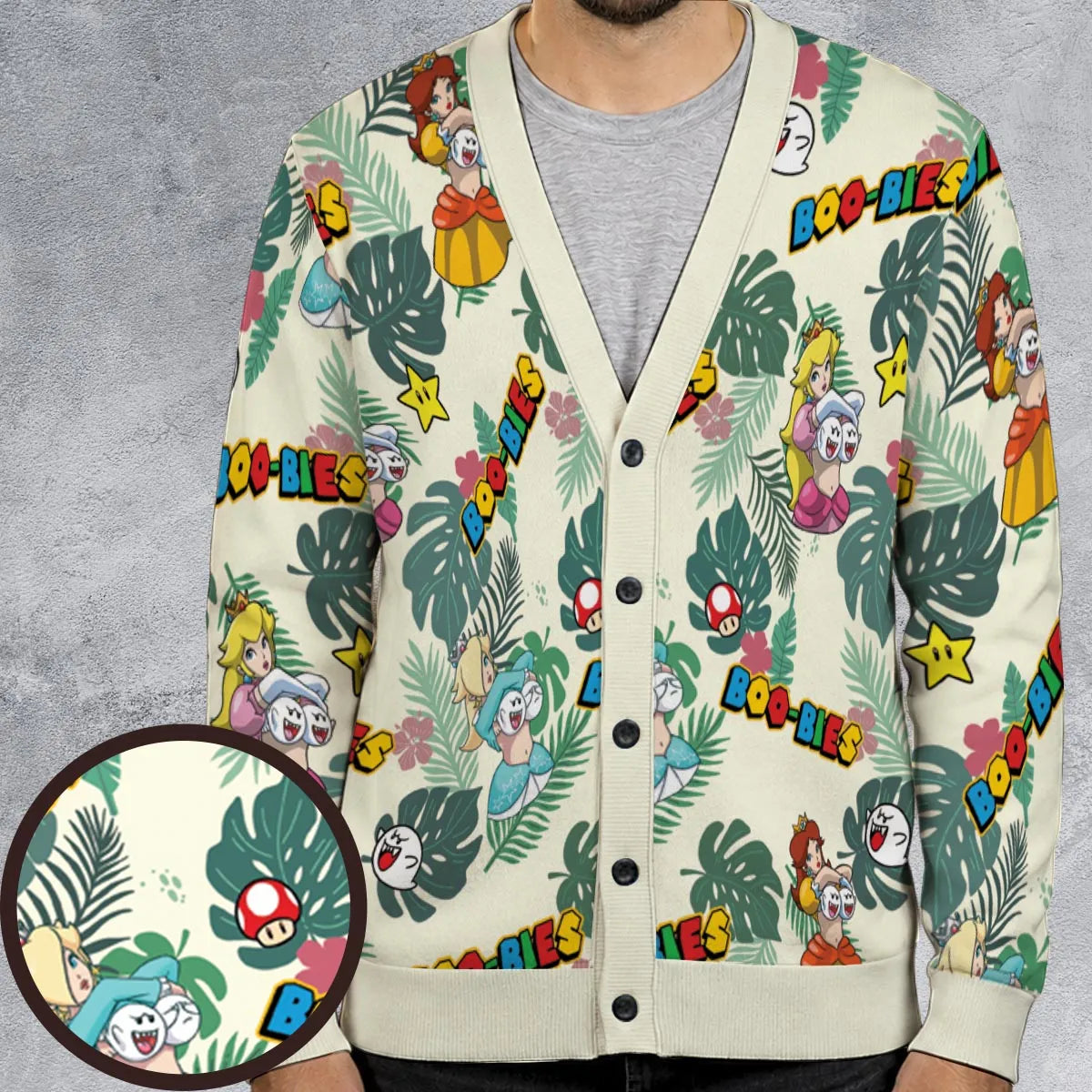 Super Mario Boo-Bies Pattern Cardigan
