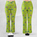 Funny Face Expression Slimer Ghostbusters Flare Leggings