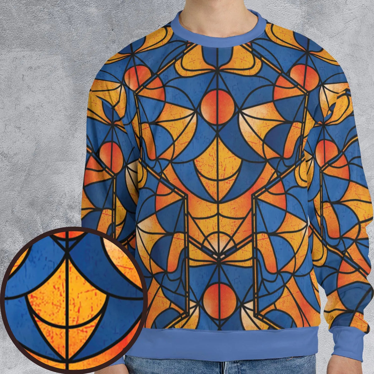 Stained Glass Star Trek All-over Print Sweatshirt
