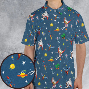 Battle of the Planets AOP Men/Women Polo Shirt