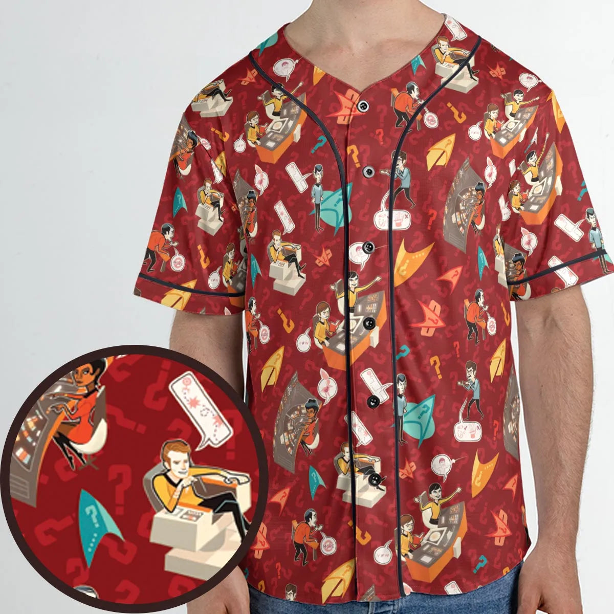 Star Trek Daily Activites Unisex Baseball Jersey
