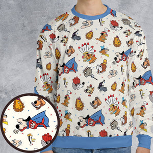 All-over Print Sweatshirt - 3J2D7V74 -  - 1