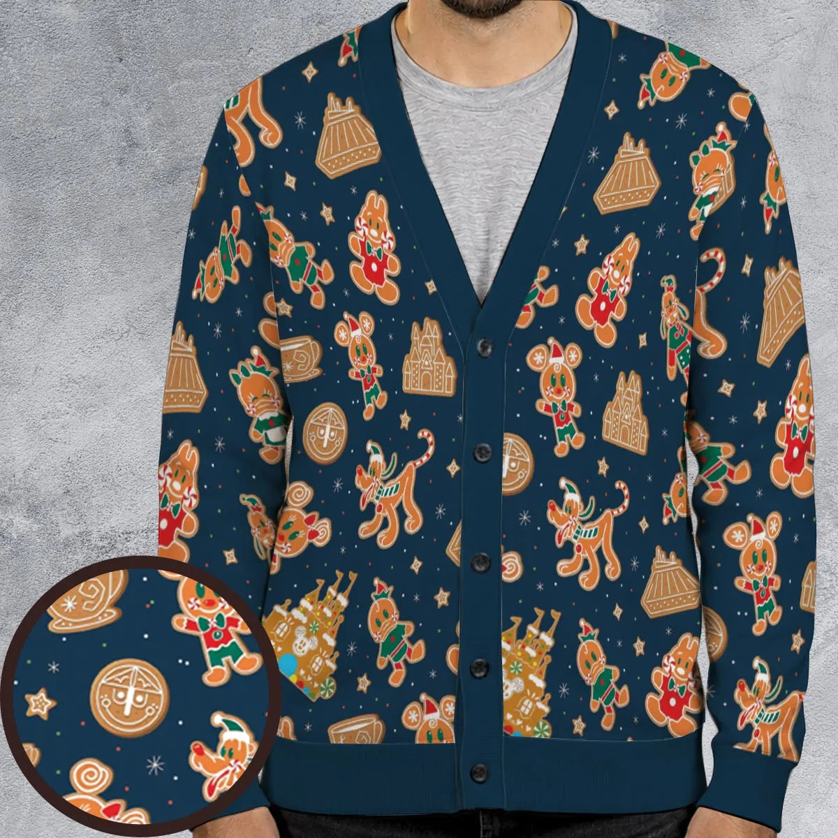 Gingerbread Disneyland Cardigan