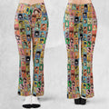 The Loud House Patterns Flare Leggings