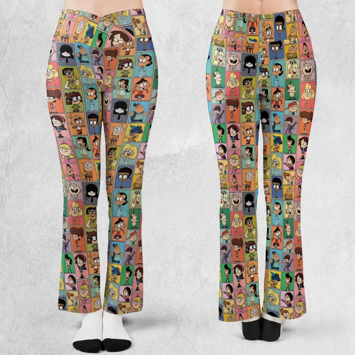 The Loud House Patterns Flare Leggings