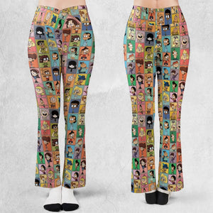 The Loud House Patterns Flare Leggings