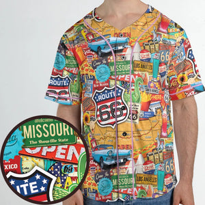 Main State of America Unisex Baseball Jersey