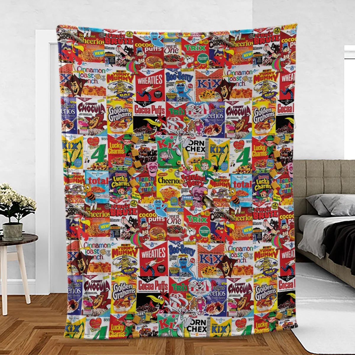 Popular Cereal Boxes Fleece Blanket