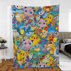 Magical Creatures Pokemon Fleece Blanket