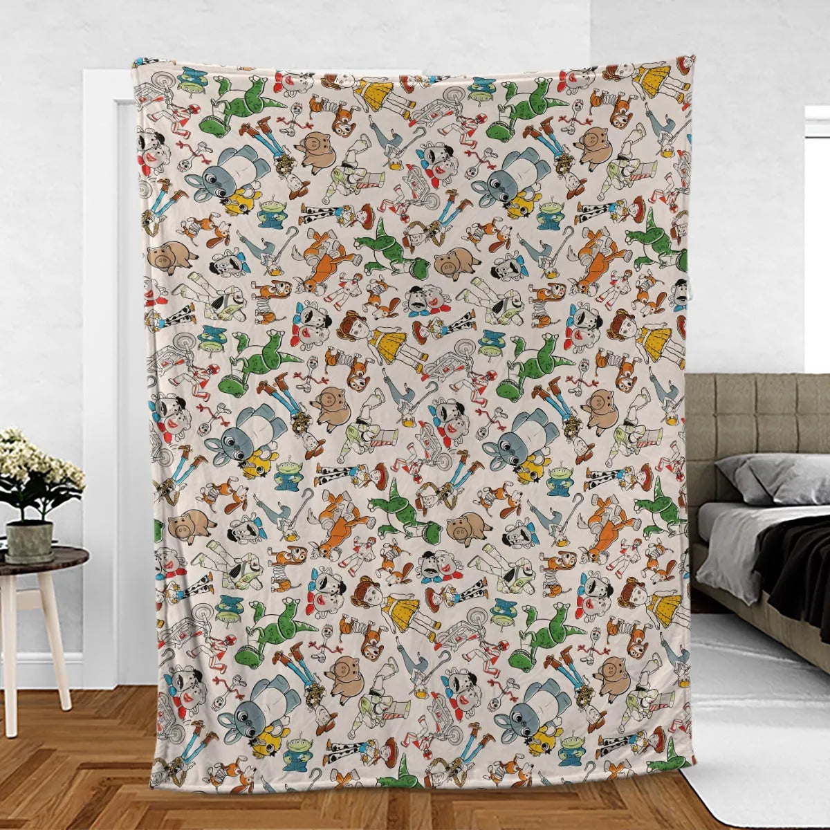 Toy Story Toss Pattern Fleece Blanket
