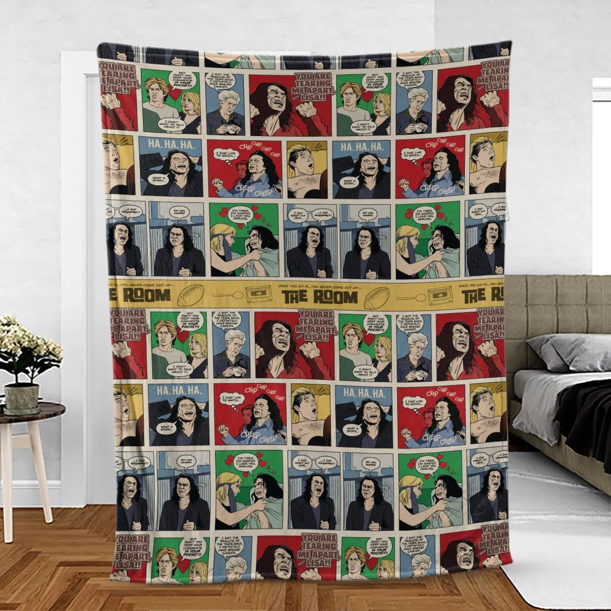 The Room Comic Style Fleece Blanket