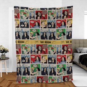 The Room Comic Style Fleece Blanket