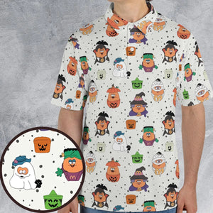 Memorable Friends McNugget Buddies Mcdonalds 1992 AOP Men/Women Polo Shirt