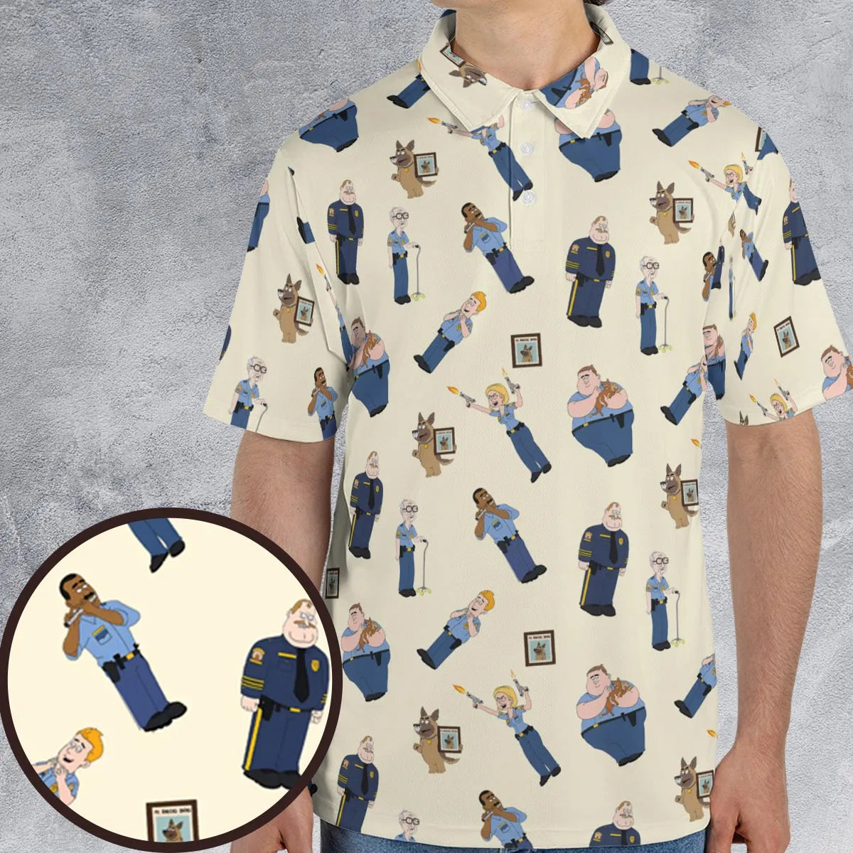 Cop Comedy Paradise Pd AOP Men/Women Polo Shirt