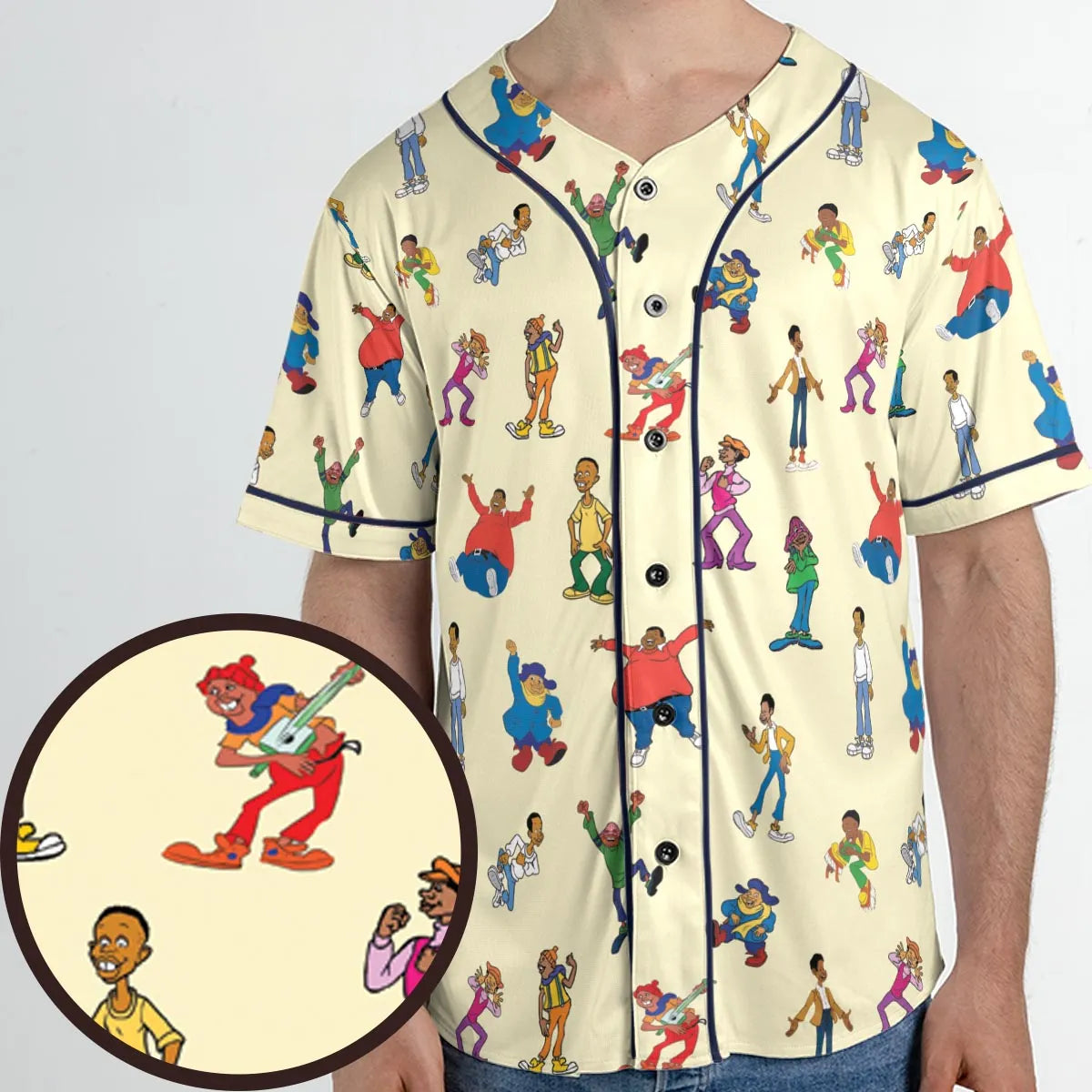 Fat Albert and the Cosby Kids Unisex Baseball Jersey
