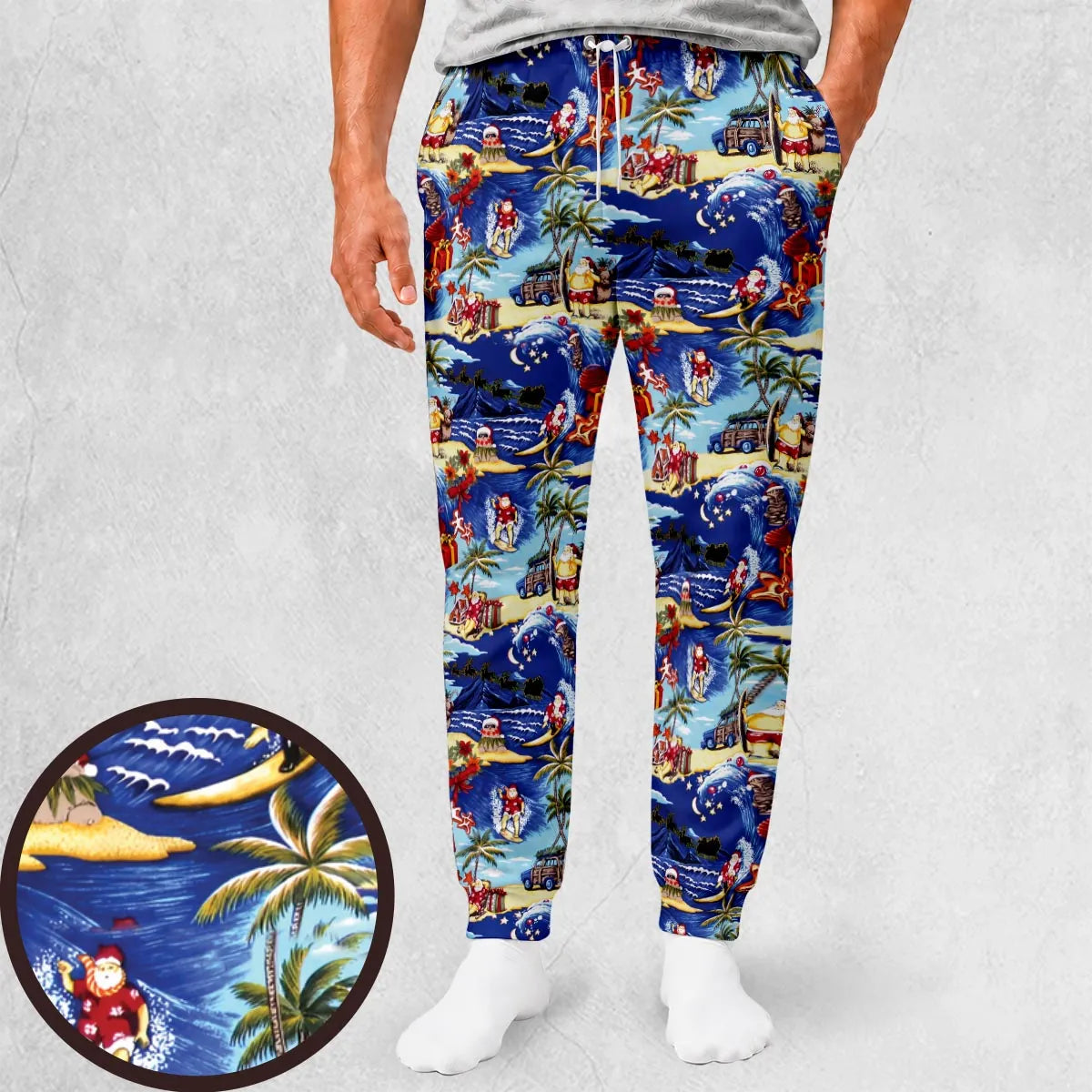 Surfing Santa Sweatpants