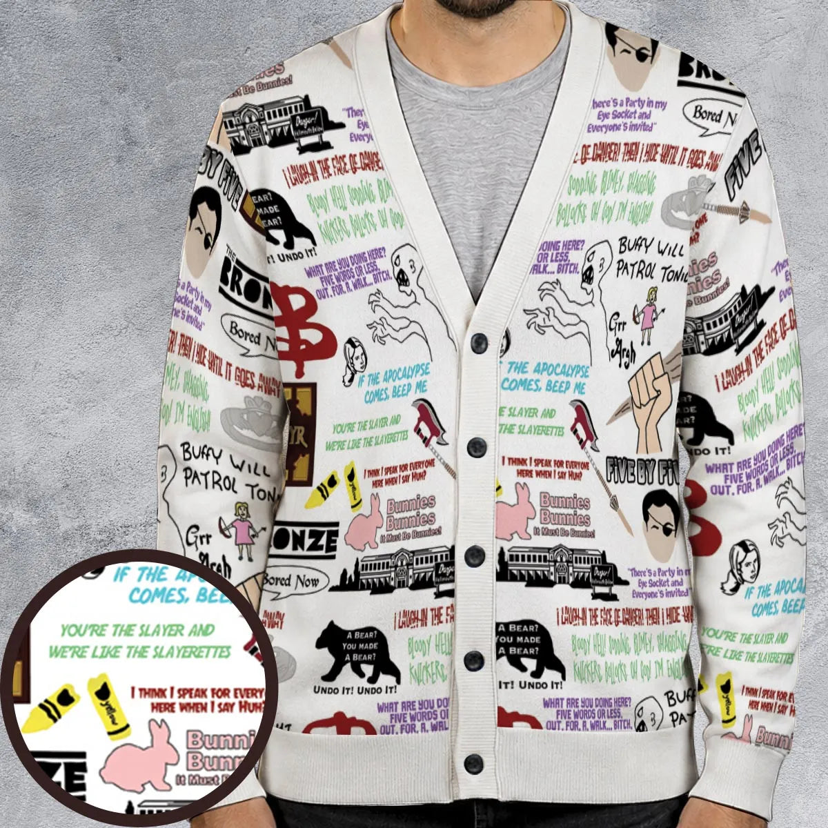 Buffy The Vampire Slayer Collage Cardigan