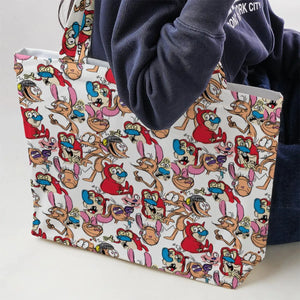 Insane Style The Ren and Stimpy Show Large Tote Bag