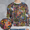 The 1980's. The Decade Of Greed All-over Print Sweatshirt