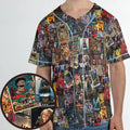 Vintage Horror Pattern Unisex Baseball Jersey