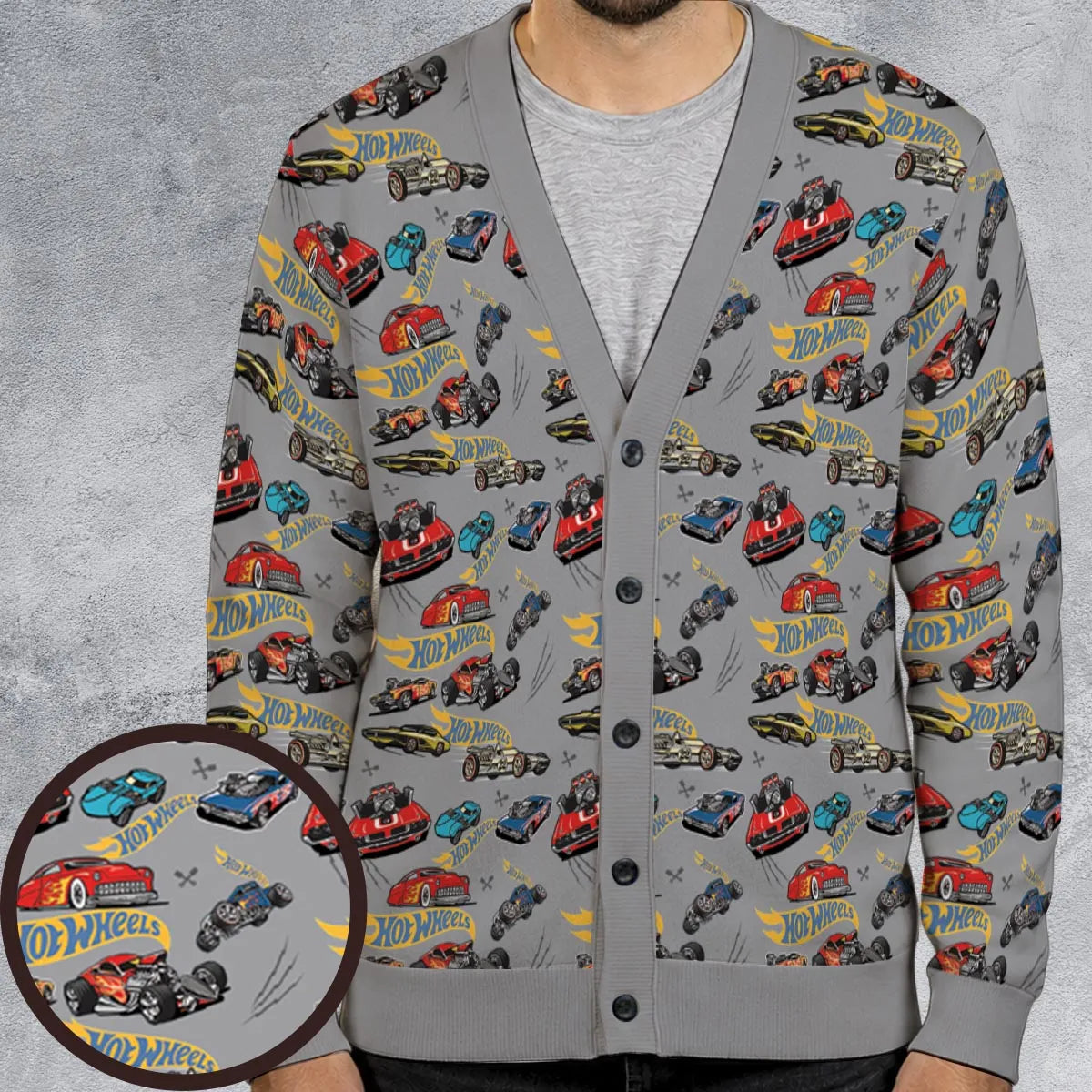 Hot Wheels Classic Car Cardigan
